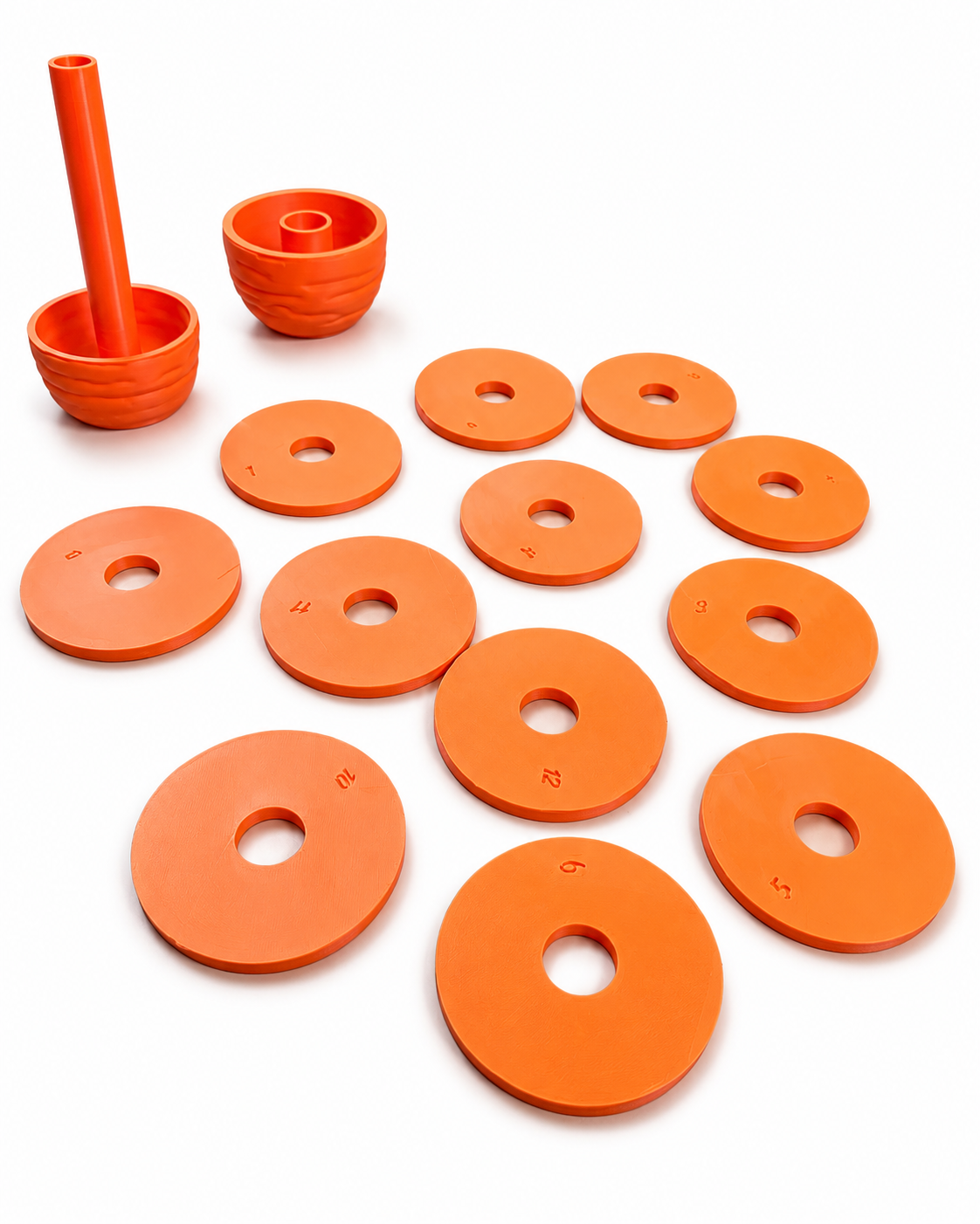 Carrot Coasters & Ashtray (Set of 12)