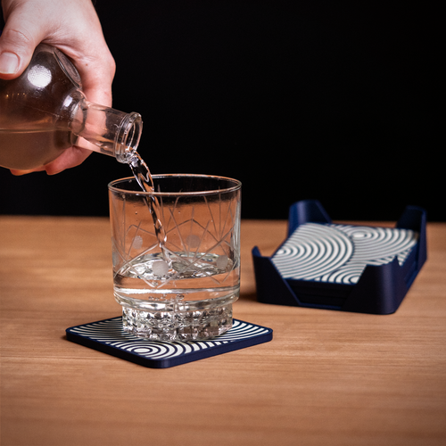 Concentric Square Coasters (Set of 3)