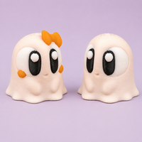 👻 Ghost Buddy Keychain – Set of 2