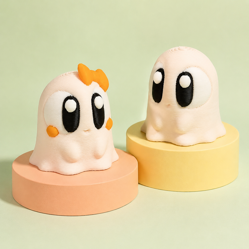 👻 Ghost Buddy Keychain – Set of 2