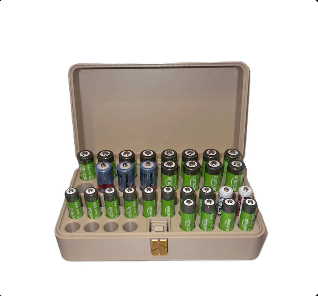 Battery Storage Box (AA & AAA Batteries)