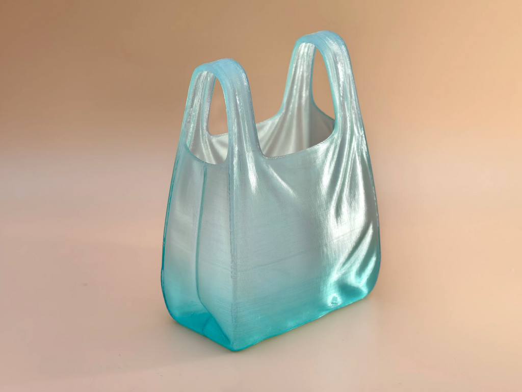Transparent Plastic Bag Vase