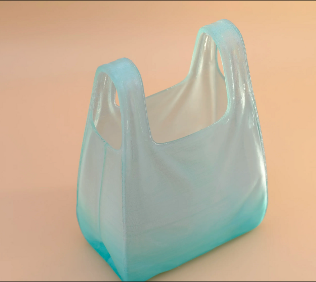 Transparent Plastic Bag Vase