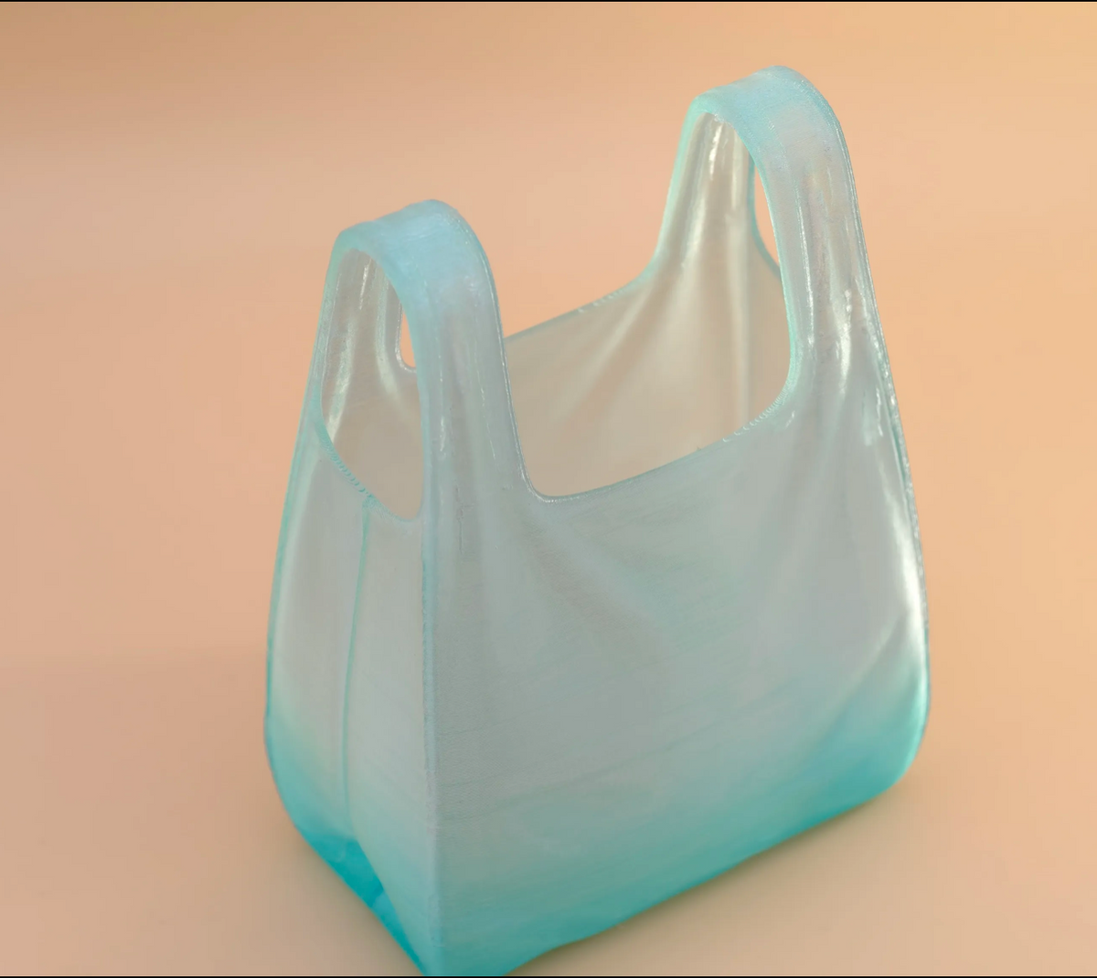 Transparent Plastic Bag Vase