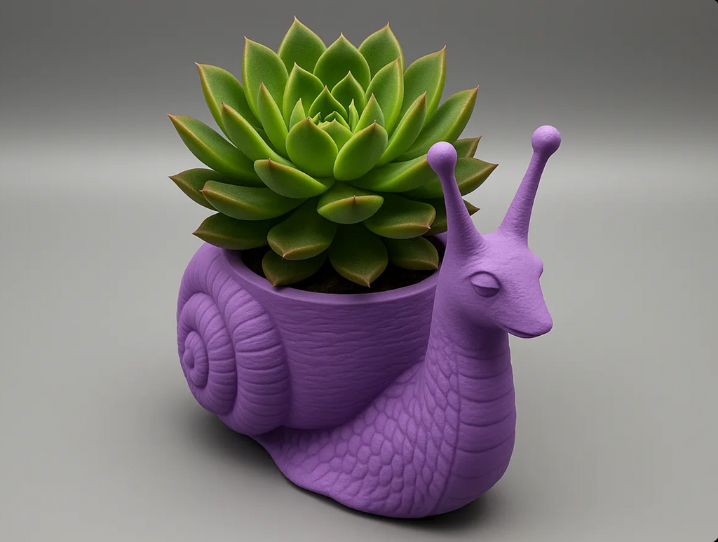 Snail Succulent Planter