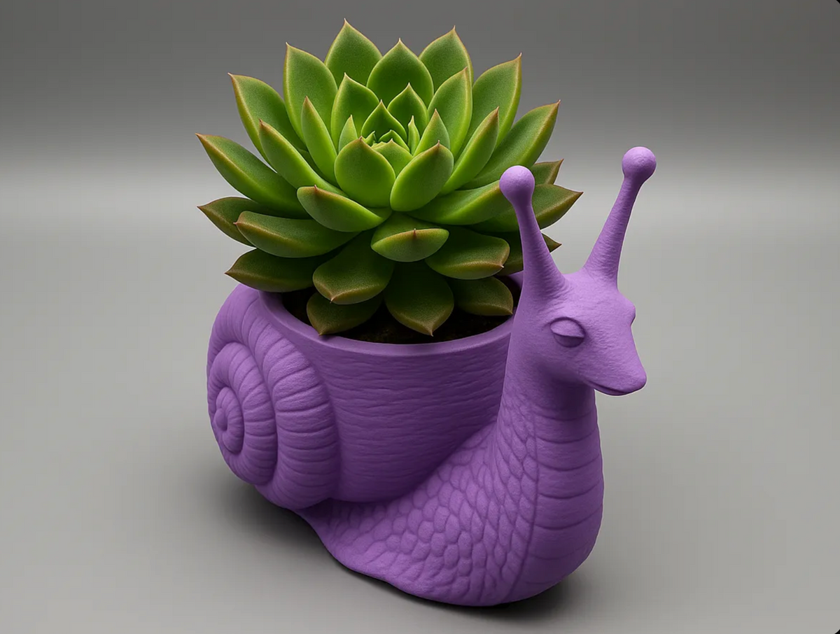 Snail Succulent Planter