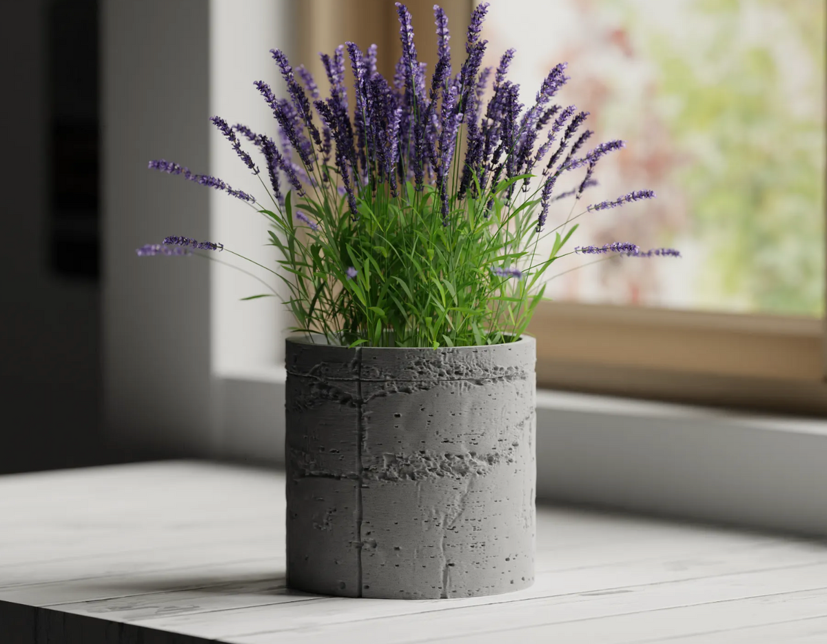 Concrete Texture Planter Pot