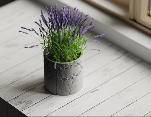 Concrete Texture Planter Pot