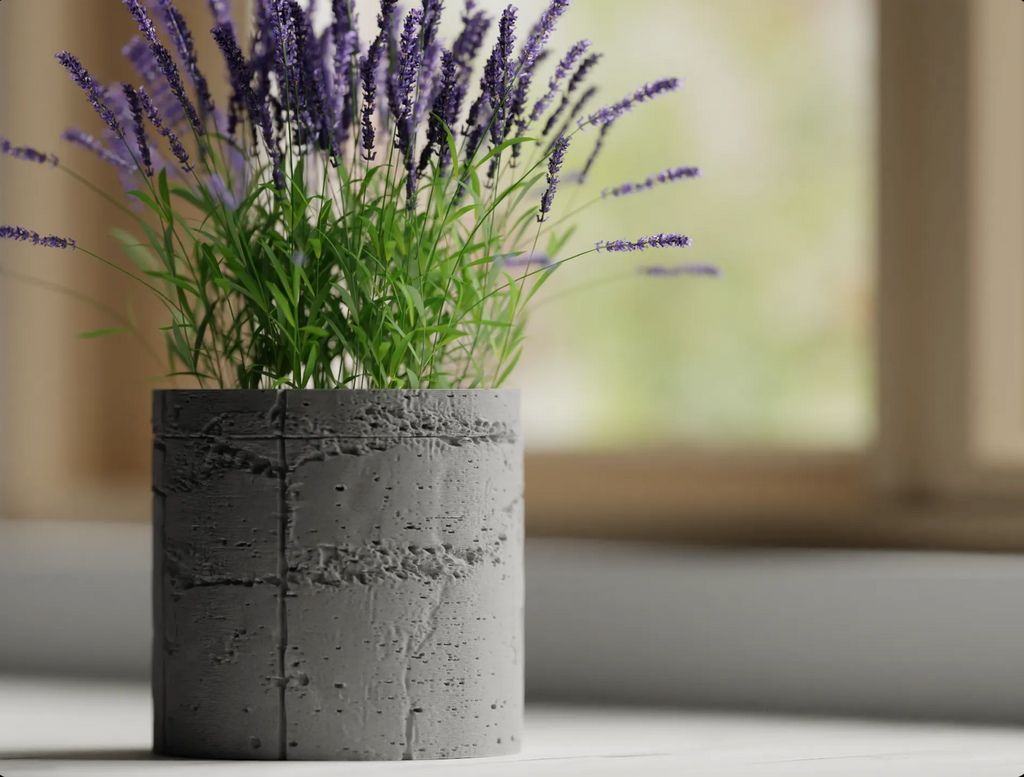 Concrete Texture Planter Pot