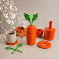 Carrot Coasters & Ashtray (Set of 12)