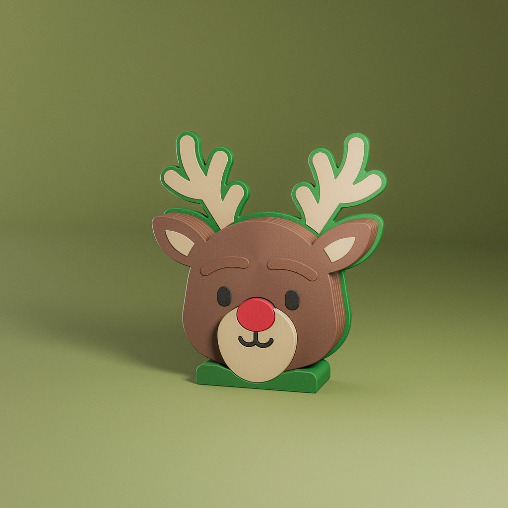 Reindeer Coaster (Set of 3)